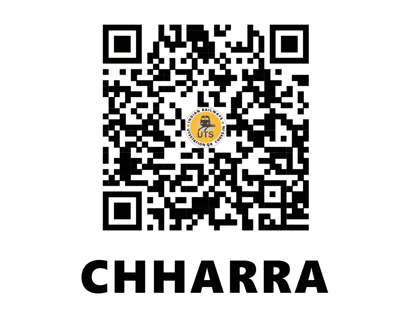 UTS QR Code for CHHARRA - CHRA - SE (WEST BENGAL)